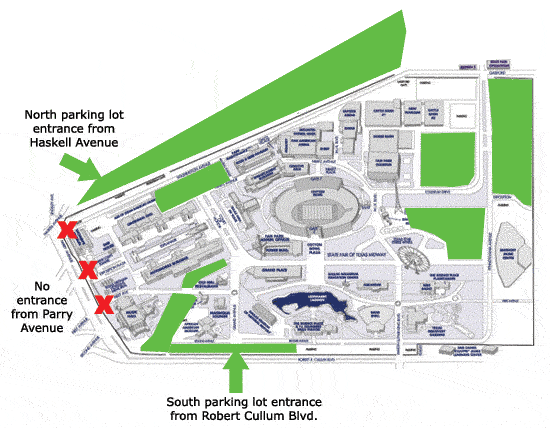 Map of Fair Park